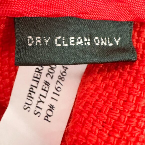 Lauren Ralph Lauren Linen Jacket Burnt Orange Women's Size 10 - Picture 4 of 4